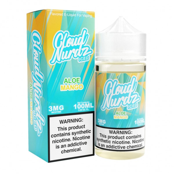 Cloud Nurdz Iced Aloe Mango TF 100ml Vape Juice