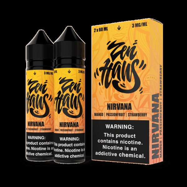 Zen Haus Nirvana (Mango+Passionfruit+Strawberry) 120ml Vape Juice