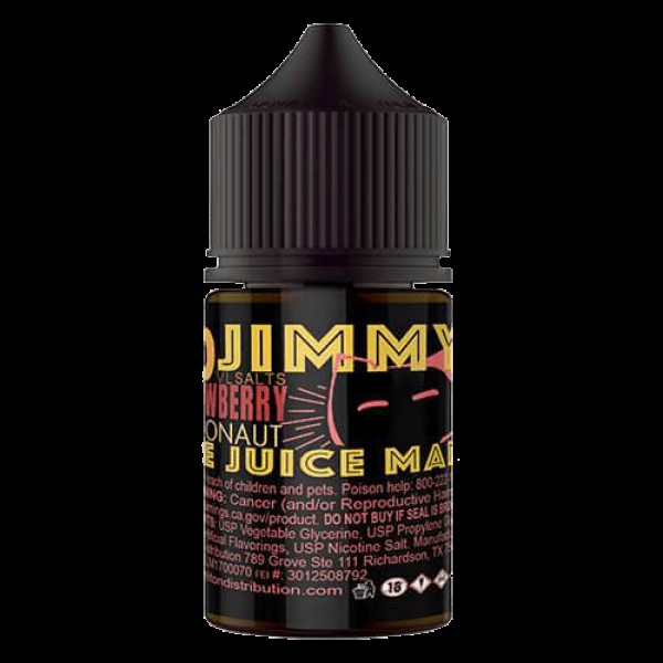 Strawberry Astronaut 30ml Synthetic Nic Salt Vape Juice - Jimmy the Juice Man Salts