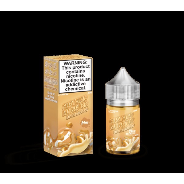 Custard Monster Salts Butterscotch 30ml Nic Salt Vape Juice