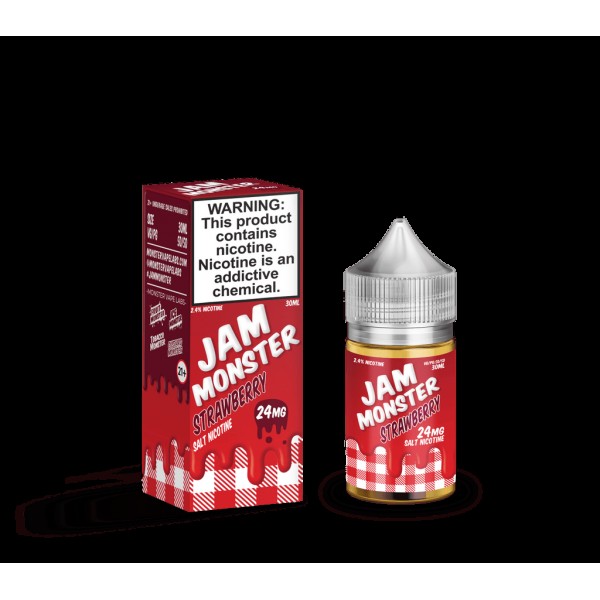 Jam Monster Salts Strawberry 30ml Nic Salt Vape Juice