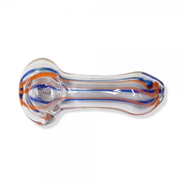 Striped Color Glass Hand Pipe