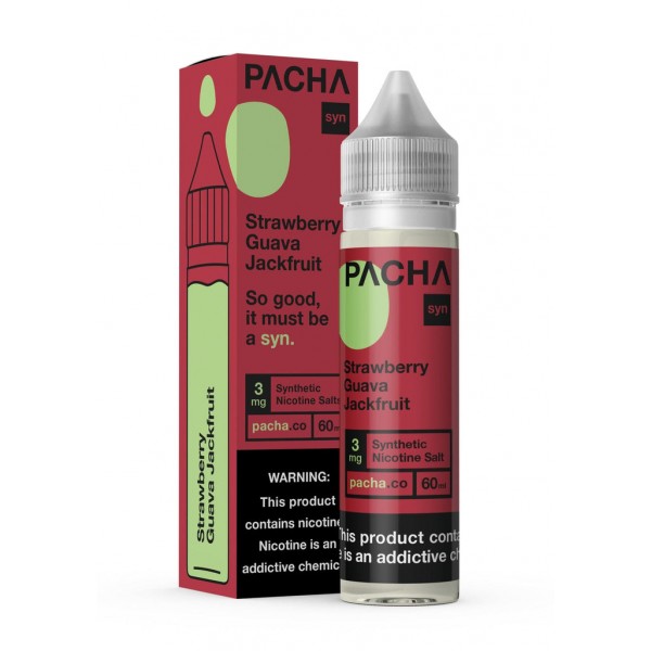 Pacha Syn Strawberry Guava and Jackfruit 60ml Vape Juice