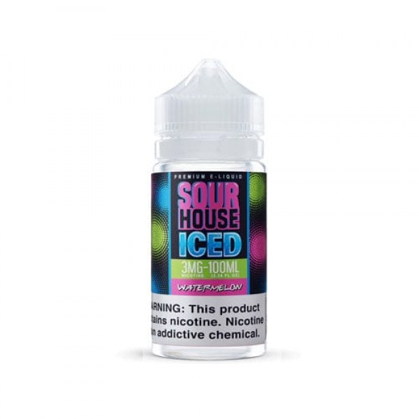 Sour House Iced Watermelon 100ml Vape Juice