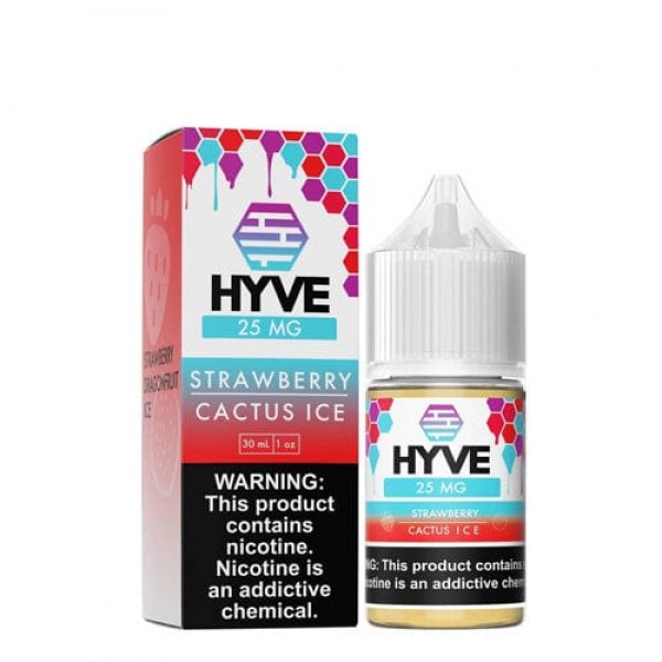 HYVE Strawberry Cactus Ice 30ml Nic Salt Vape Juice