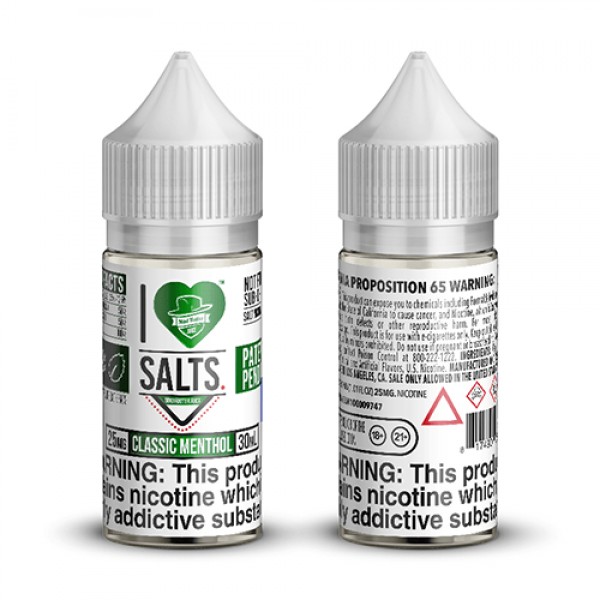 Mad Hatter I Love Salts Classic Menthol 30ml Nic Salt Vape Juice