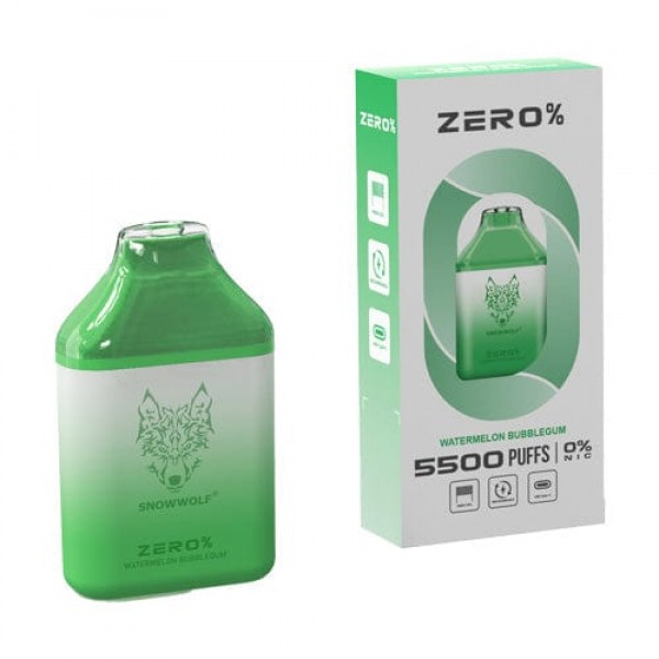 Snowwolf ZERO Disposable Vape (0%, 5500 Puffs)