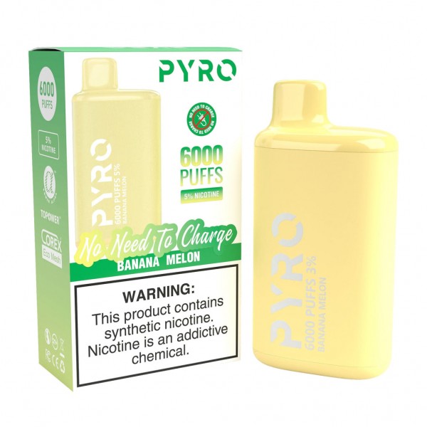 Pyro Tech 6000 Disposable Vape (5%, 6000 Puffs)