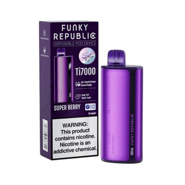 Funky Republic Ti7000 Disposable Vape (5%, 7000 Puffs)