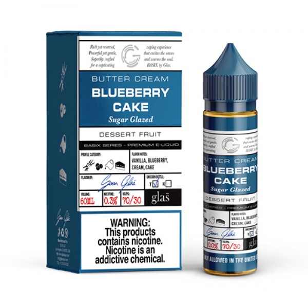 GLAS Basix Series Vape Juice Blueberry Cake 60ml